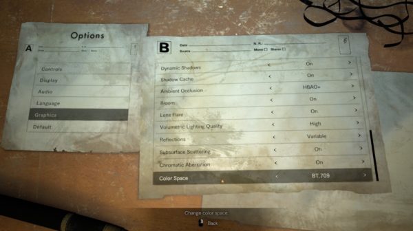 Resident Evil 7 — PC Graphics Options