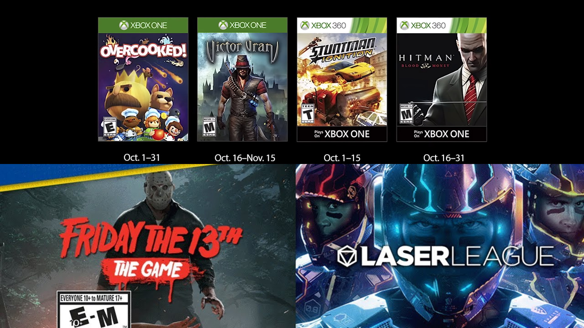 video games coming out in october